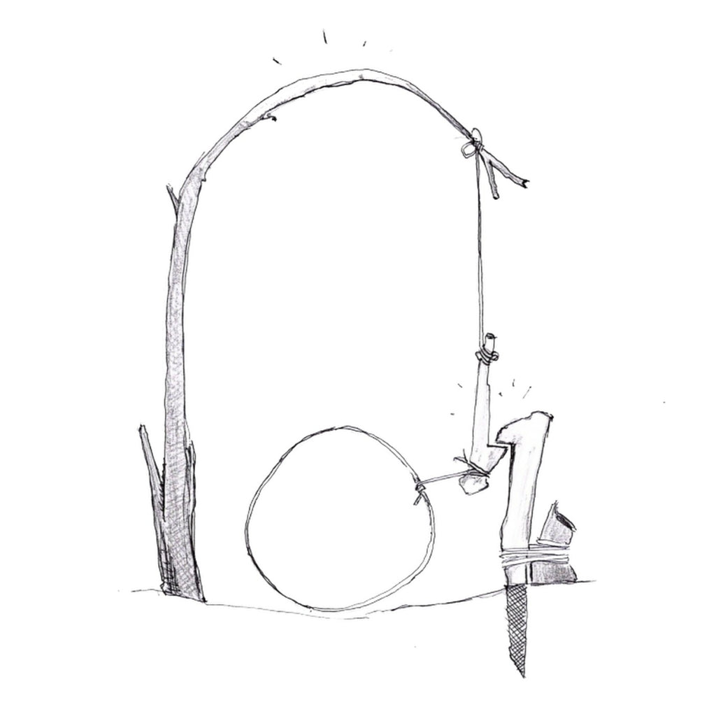 snare small game, illustration by cargen