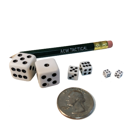 miniature dice